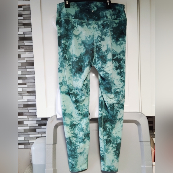 Old Navy Active Powerchill Leggings Tie Dye Extra High Rise Go Dry Sz-L - Picture 4 of 6
